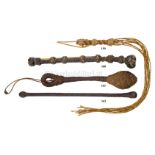 An UNUSUAL ROPE AND CANEWORK 'BOSUN'S STARTER', FIRST HALF 19TH CENTURY