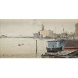 ? PAUL GUNN (BRITISH, B. 1934): Chelsea Wharf