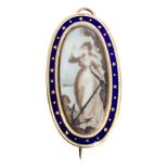 A GOLD AND ENAMEL SAILOR'S FAREWELL BROOCH, CIRCA 1790