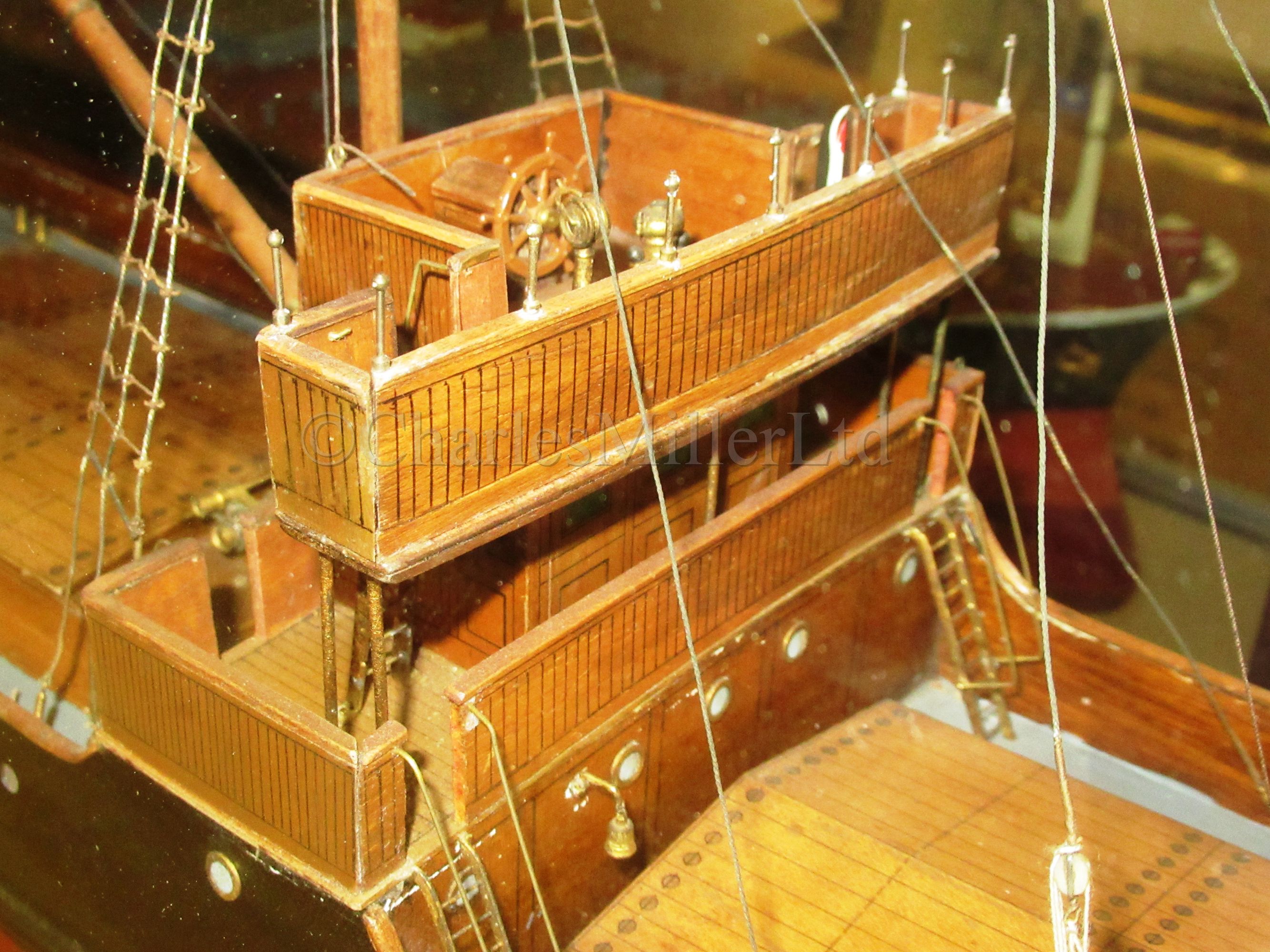 A BUILDER’S MODEL FOR THE CARGO SHIP S.S. EGHAM BUILT BY CRICHTON’S, SALTNEY FOR J. HARRISON LTD, - Image 3 of 16