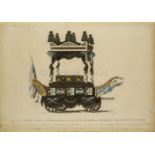 AFTER MCQUIN: The Funeral Car on which the body of our late Vice Admiral Viscount Nelson