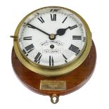 AN EIGHT-DAY SHIP'S CLOCK FROM THE BARQUE ABRAHAM RYDBERG, 1892