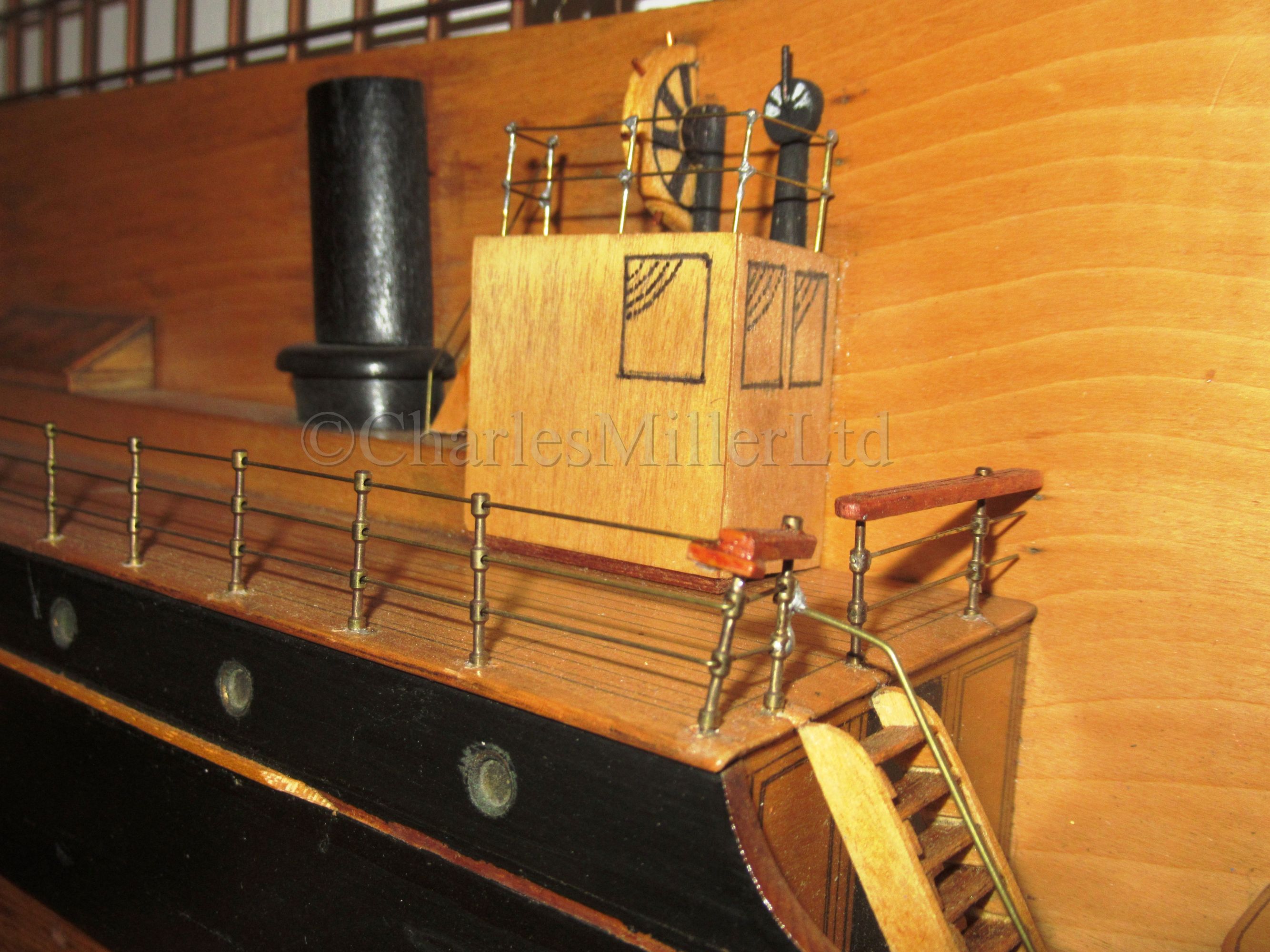 A BUILDER'S HALF-BLOCK MODEL FOR THE S.S NUEVO ACUNA, BUILT BY H. MCINTYRE & CO., PAISLEY, 1885 - Image 4 of 10