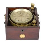 A RARE TWO-DAY MARINE CHRONOMETER BY JOHN BLISS & SON, NEW YORK, CIRCA 1856