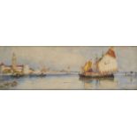 THOMAS BUSH HARDY (BRITISH, 1842–1897) : Shipping by the Guidecca, Venice