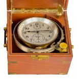 A TWO-DAY MODEL 21 MARINE CHRONOMETER BY HAMILTON, LANCASTER, PA, CIRCA 1941