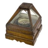 A DRY CARD BINNACLE COMPASS CIRCA 1860
