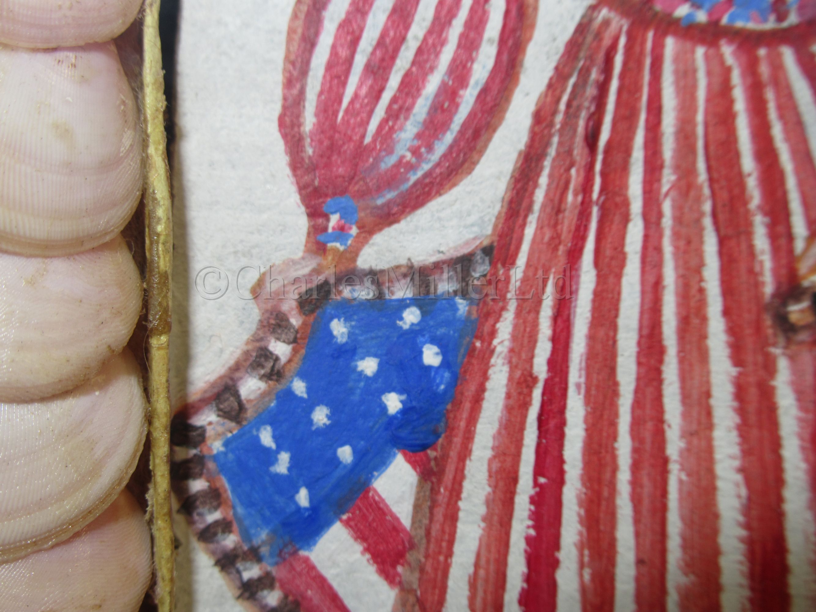 A RARE AMERICAN DOUBLE SHELLWORK VALENTINE WITH SAILOR'S WATERCOLOUR INSERTS, CIRCA 1840 - Image 18 of 19