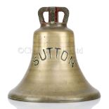 THE SHIP'S BELL FROM H.M.S. SUTTON, 1918