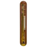 A FINE AND RARE LARGE TUBE SCIENTIFIC BAROMETER, ATTRIBUTED TO TROUGHTON & SIMMS, LONDON, CIRCA