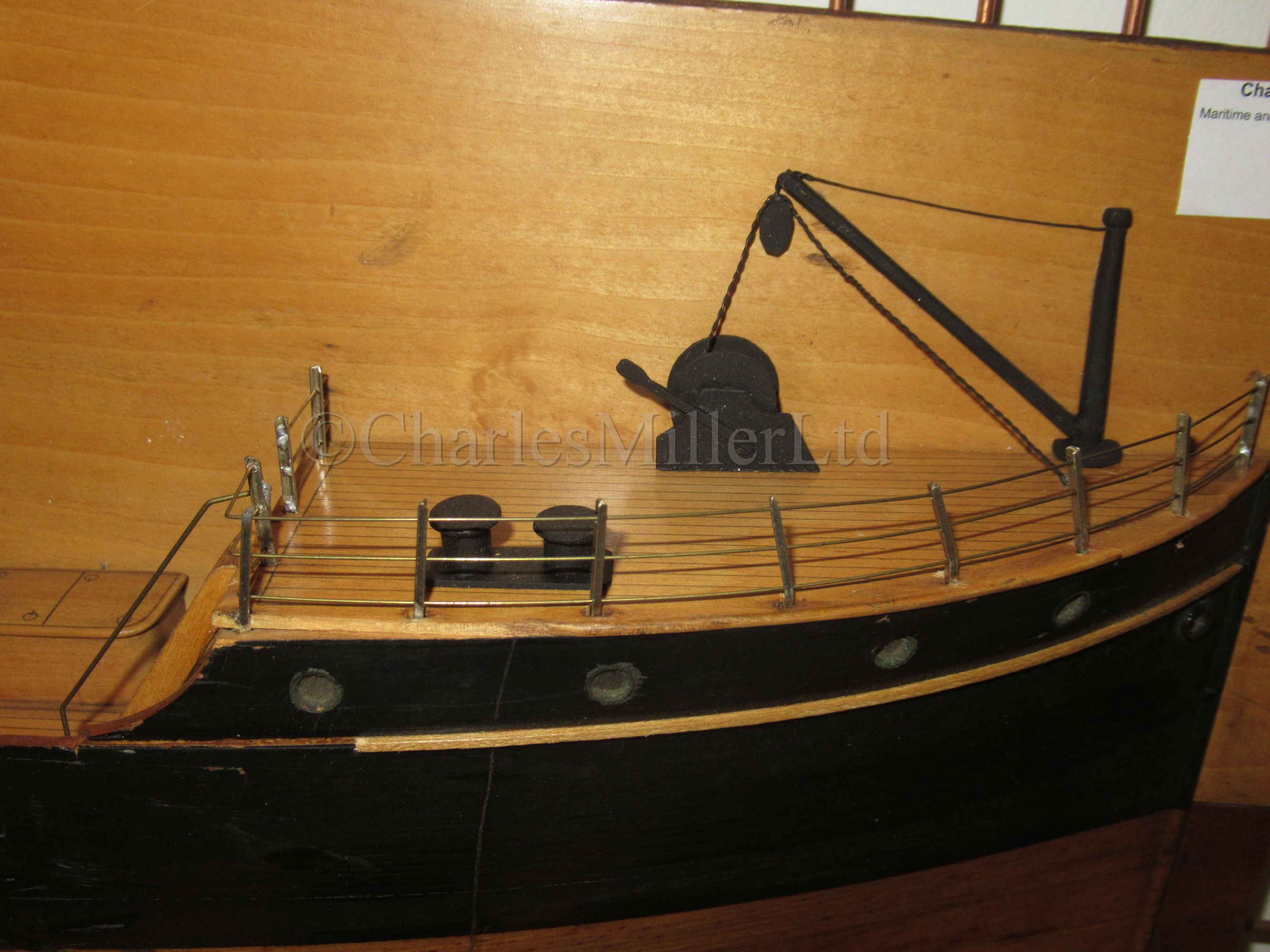 A BUILDER'S HALF-BLOCK MODEL FOR THE S.S NUEVO ACUNA, BUILT BY H. MCINTYRE & CO., PAISLEY, 1885 - Image 3 of 10