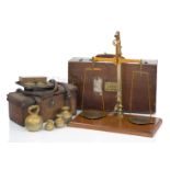 A SET OF PORTABLE SCALES FOR THE COUNTY OF KENT BY W.T AVERY, CIRCA 1900 + weights