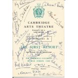 1936 The First Resort Cambridge Arts theatre programme signed to the front by 17 cast members