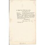 George Augustus Sala hand written letter ALS dated 25/7/1865. (November 1828, 1895) was an author