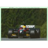 Formula 1 Minardi Motor Racing 2002 team 12 x 8 photo car in action signed by Mark Webber. Good