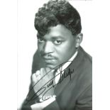 Percy Sledge Signed 12 x 8 inch music photo. Good Condition. All autographs are genuine hand