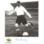 Sir Tom Finney signed 10 x 8 autographed editions Football photo with biography printed to