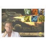 John Hurt signed 2009 Mythical Creatures Autographed Editions official FDC as him as Great Dragon in