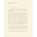 Wg Cdr Zyg Jelinski DFC 306 Polish Sqn, typed signed letter regarding book publishing from Ted