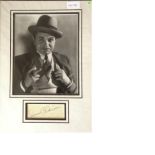Edward G Robinson genuine signed authentic autograph image. A 10 x 8 image double 3D mounted in acid