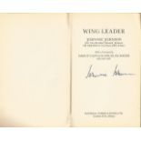 World War Two softback book titled Wing Leader signed by the author Air Vice Marshal Johnnie Johnson