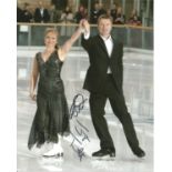 Jane Torvill and Christopher Dean Olympics Ice Skating Signed 10 x 8 inch sport photo. Good