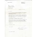 Ulrich Steinhilper BF109 pilot BOB signed typed letter regarding KG 3 with other copies of letters