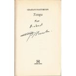 Graham Masterton signed book Tengu. Signed on inside page. Dedicated. Good condition. 380 pages.