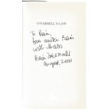 Brian Freemantle signed hard back book O'Farrell's Law. Signed on inside page, dedicated and
