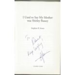 Stephen K Amos signed hardback book titled I used to say my mother was Shirley Bassey signed on