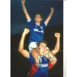 Terry Butcher and Ian Durrant Rangers Signed 12 x 8 inch football photo. Good Condition. All
