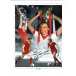 Phil Thompson collage Liverpool Signed 16 x 12 inch football photo. Good Condition. All autographs