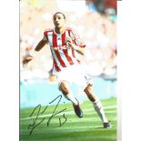 Steven N'Zonzi Stoke Signed 12 x 8 inch football photo. Good Condition. All autographs are genuine