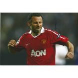 Ryan Giggs Man United Signed 12 x 8 inch football photo. Good Condition. All autographs are