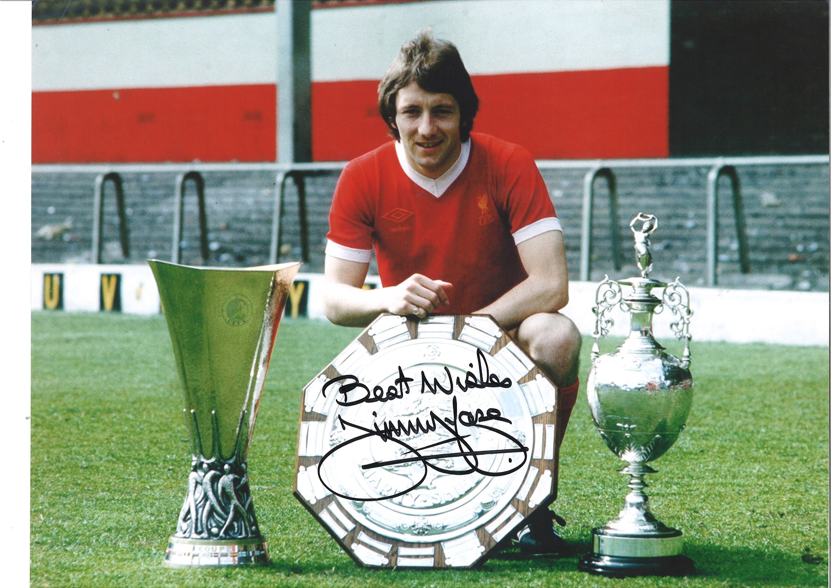 Jimmy Case Liverpool Signed 16 x 12 inch football photo. Good Condition. All autographs are