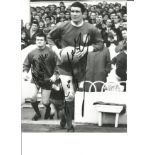 Tommy Lawrence and Ron Yeats Liverpool signed 10 x 8 inch football photo. Good Condition. All