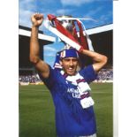 Mark Hateley Rangers Signed 12 x 8 inch football photo. Good Condition. All autographs are genuine