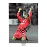 Patrick Berger Collage Liverpool Signed 16 x 12 inch football photo. Good Condition. All