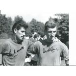 Peter Bonetti and Alex Stepney Man United Signed 10 x 8 inch football photo. Good Condition. All