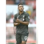 Joe Gomez Liverpool Signed 12 x 8 inch football photo. Good Condition. All autographs are genuine