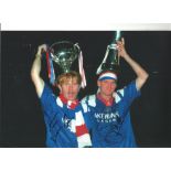 Stuart McCall and Ian Durrant Rangers Signed 12 x 8 inch football photo. Good Condition. All