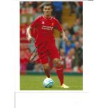 Dejan Lovren Liverpool Signed 10 x 8 inch football photo. Good Condition. All autographs are genuine