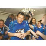 Lee McCulloh Rangers Signed 12x 8 inch football photo. Good Condition. All autographs are genuine