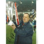 Dick Advocaat Rangers Signed 12 x 8 inch football photo. Good Condition. All autographs are