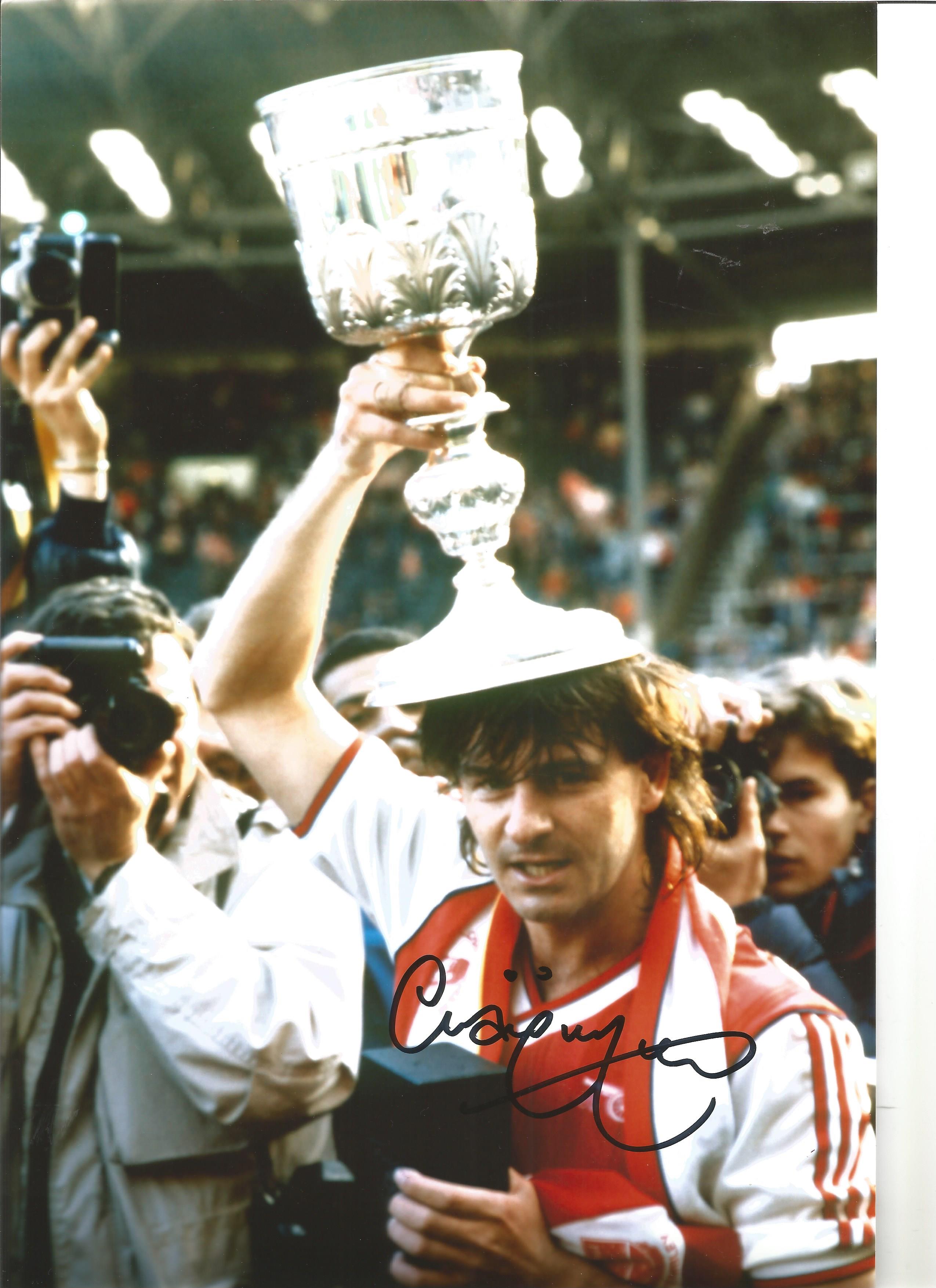 Charlie Nicholas Arsenal Signed 12 x 8 inch football photo. Good Condition. All autographs are