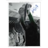 Phil Parkes West Ham Signed 16 x 12 inch football colour enhanced photo. Good Condition. All