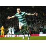 Anthony Stokes Celtic Signed 16 x 12 inch football photo. Good Condition. All autographs are genuine