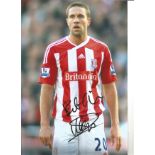 Mathew Upson Stoke Signed 10 x 8 inch football photo. Good Condition. All autographs are genuine