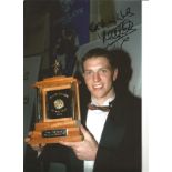 Lee Sharpe Man United Signed 12 x 8 inch football photo. Good Condition. All autographs are