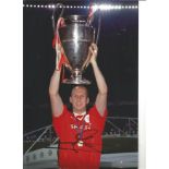 Jaap Stam Man United Signed 12 x 8 inch football photo. Good Condition. All autographs are genuine